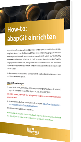 Howto ABAPGit einrichten