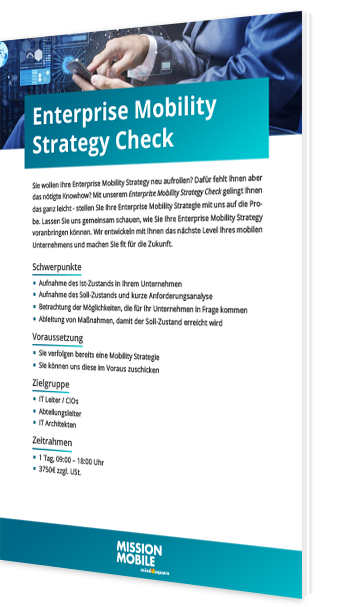 Unser Whitepaper zum Thema Enterprise Mobility Strategy Check